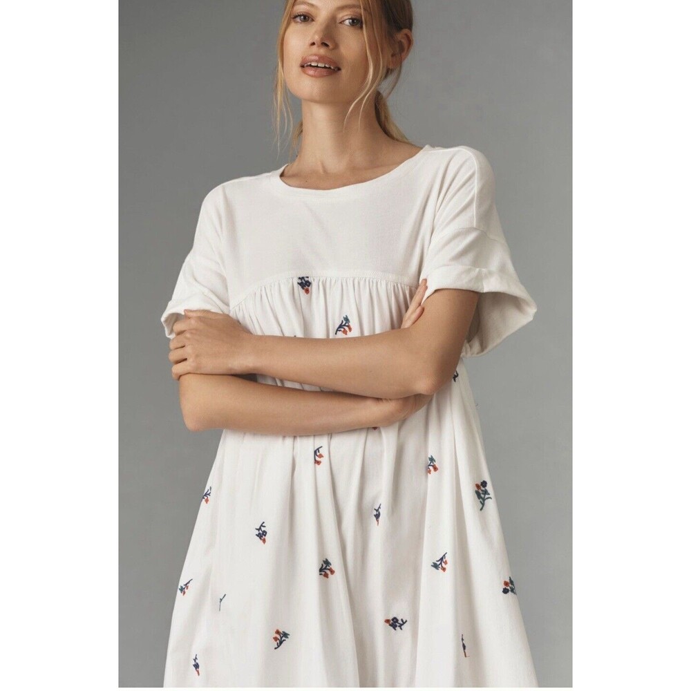 Anthropologie Pilcro Short-Sleeve T-Shirt Midi Dress, Size LP - Picture 5 of 14